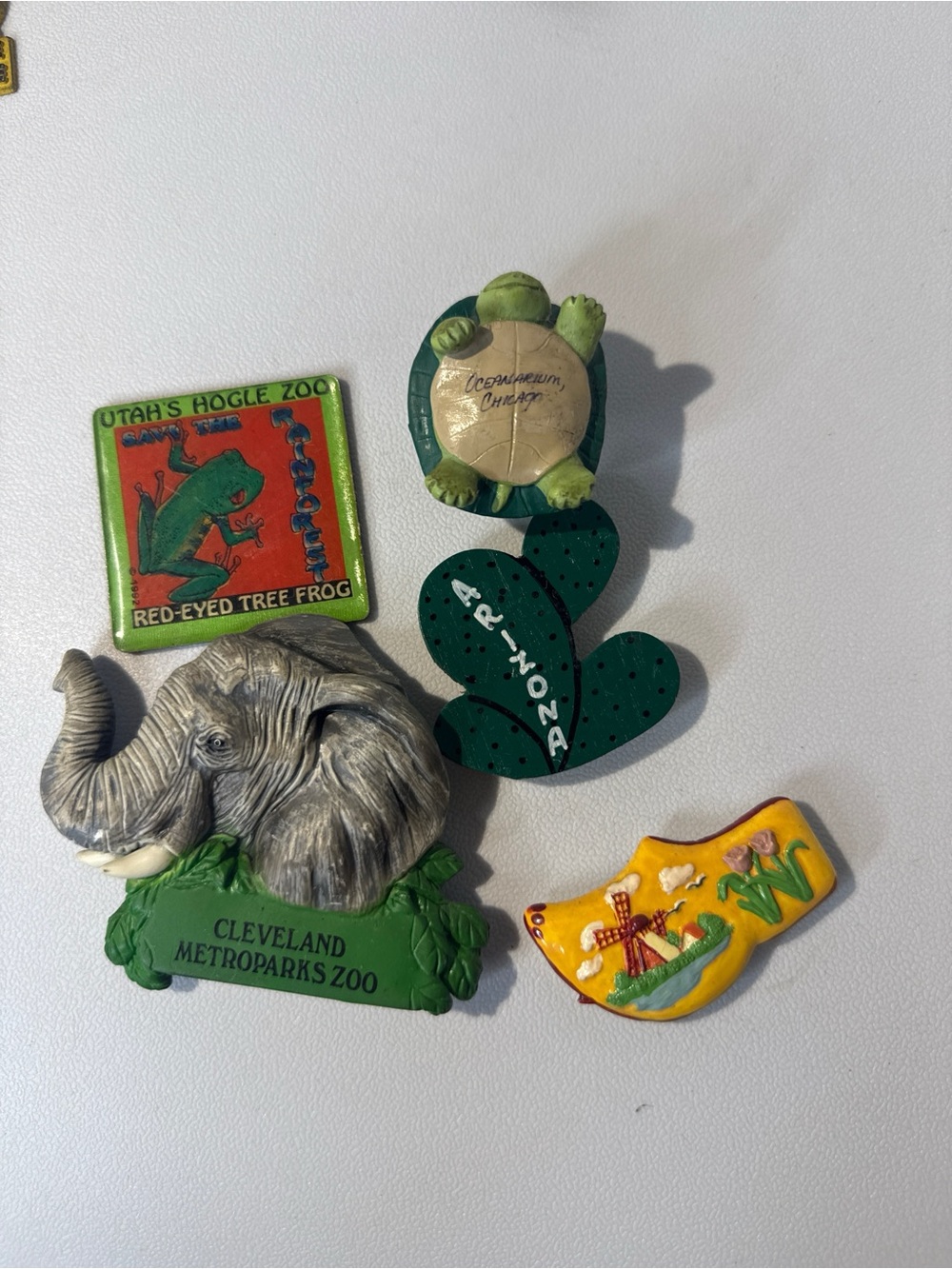 Vintage Souvenir Magnet Lot - Cleveland Zoo, Utah Hogle Zoo, Shedd Aqu